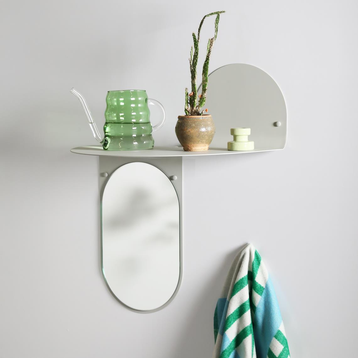 Mirror flip grey