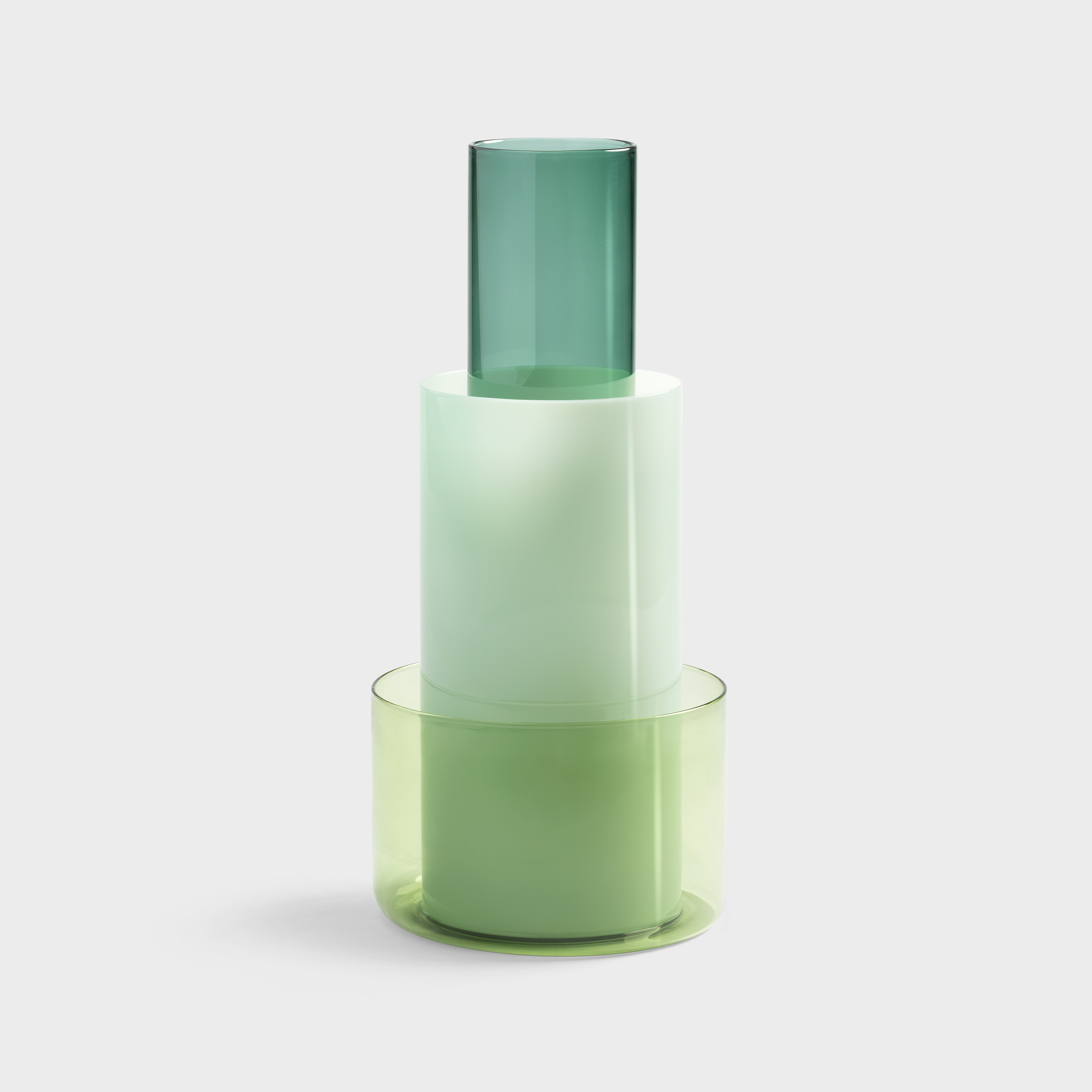Vase amphi milky large