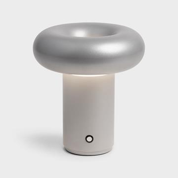 Lamp portable glimpse frosted silver