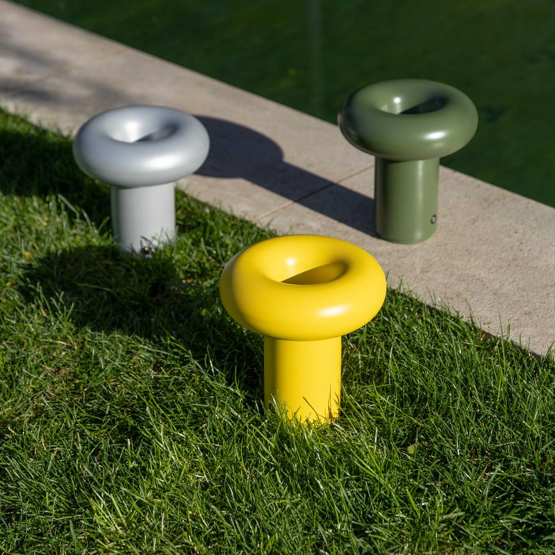 Lamp portable glimpse bright yellow