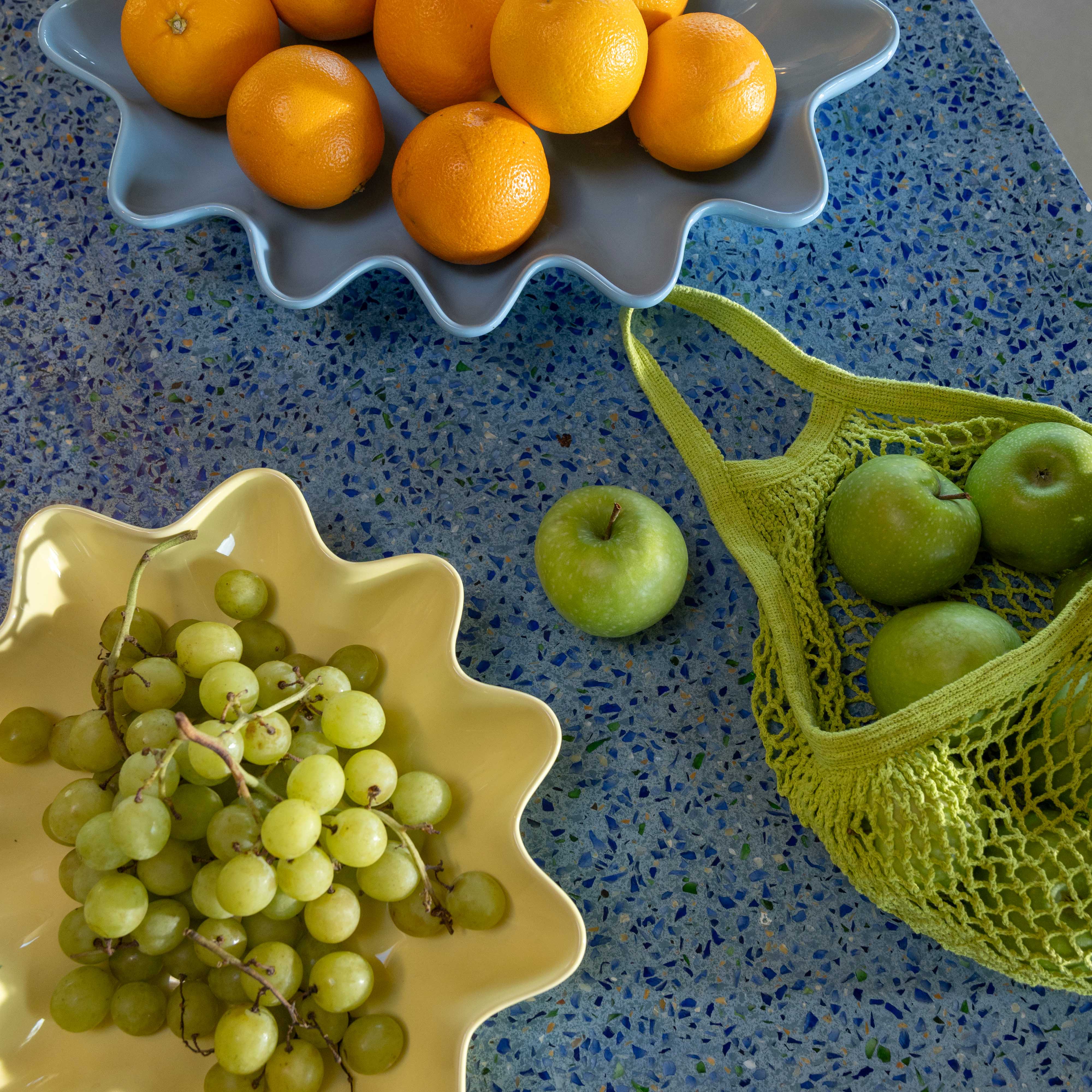Bowl sun oval ice blue